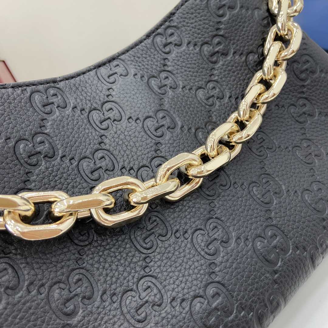 Gucci GG Emblem Mini Shoulder Bag  - FashionPlug