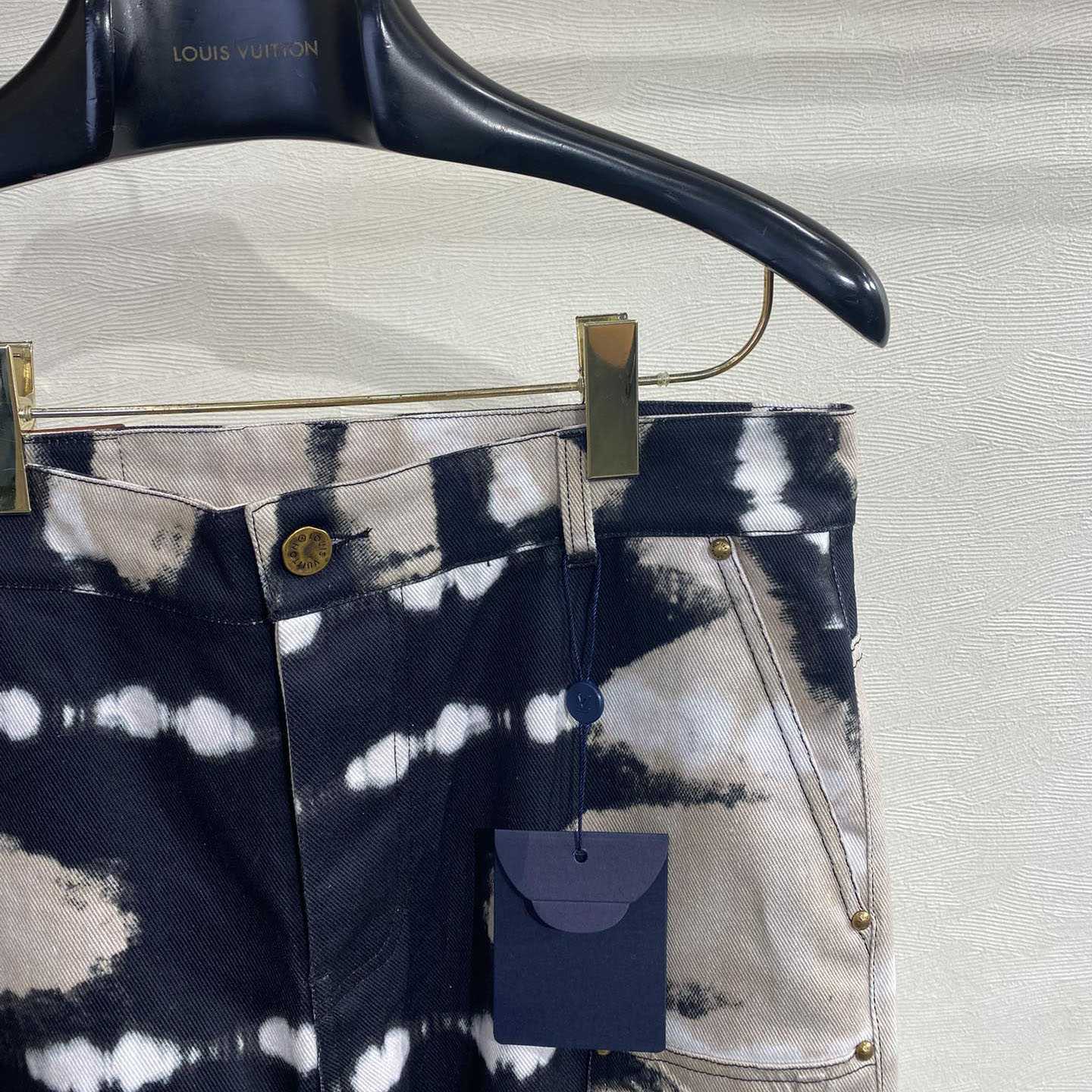 Louis Vuitton Tie-Dye Workwear Denim Jeans - FashionPlug