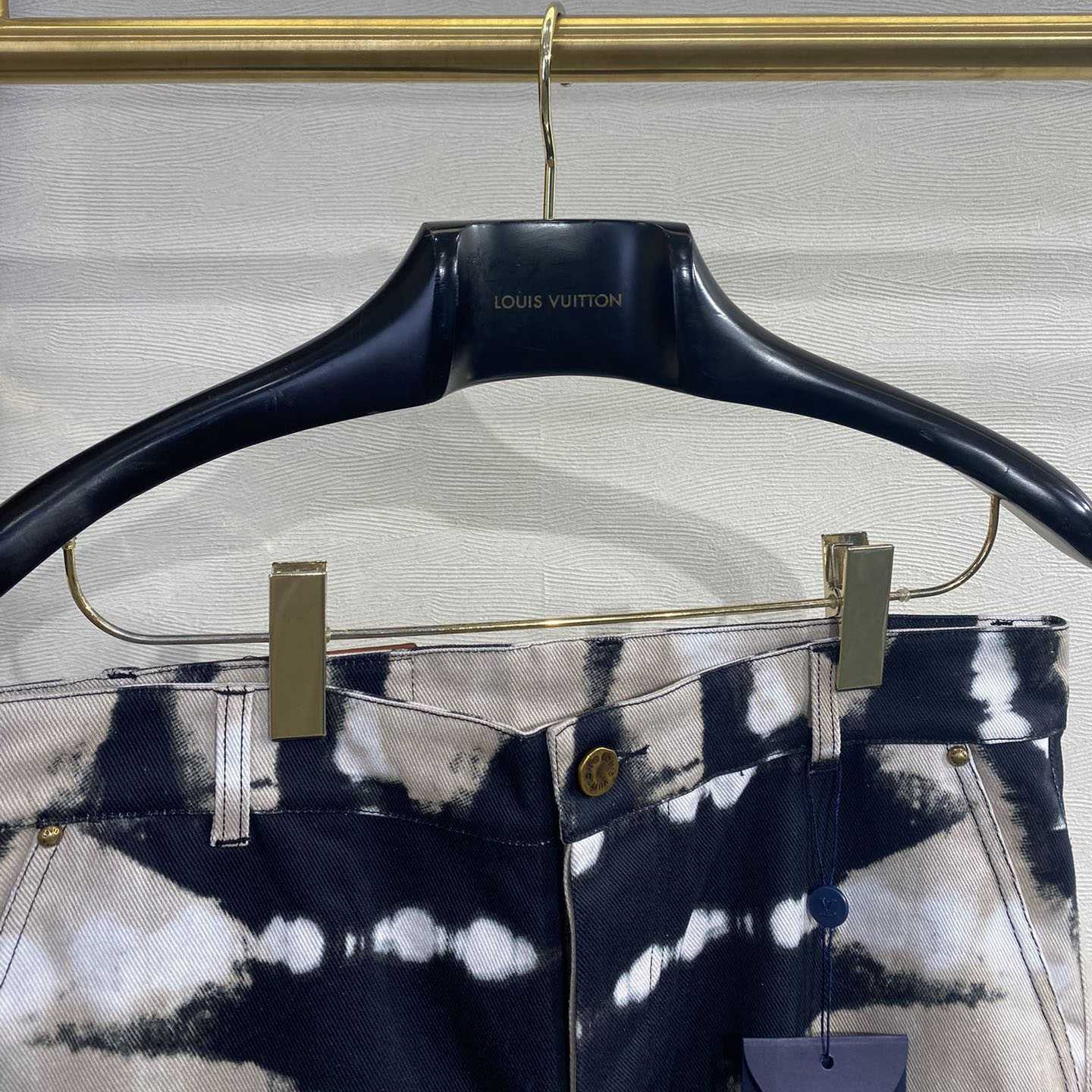 Louis Vuitton Tie-Dye Workwear Denim Jeans - FashionPlug