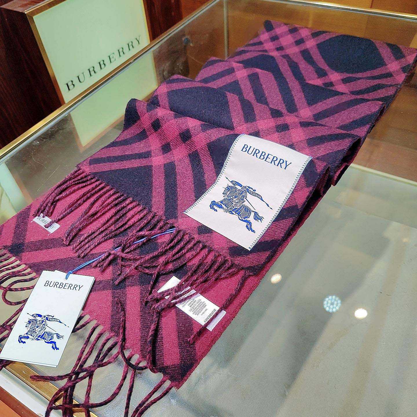 Burberry Check Cashmere Scarf - FashionPlug