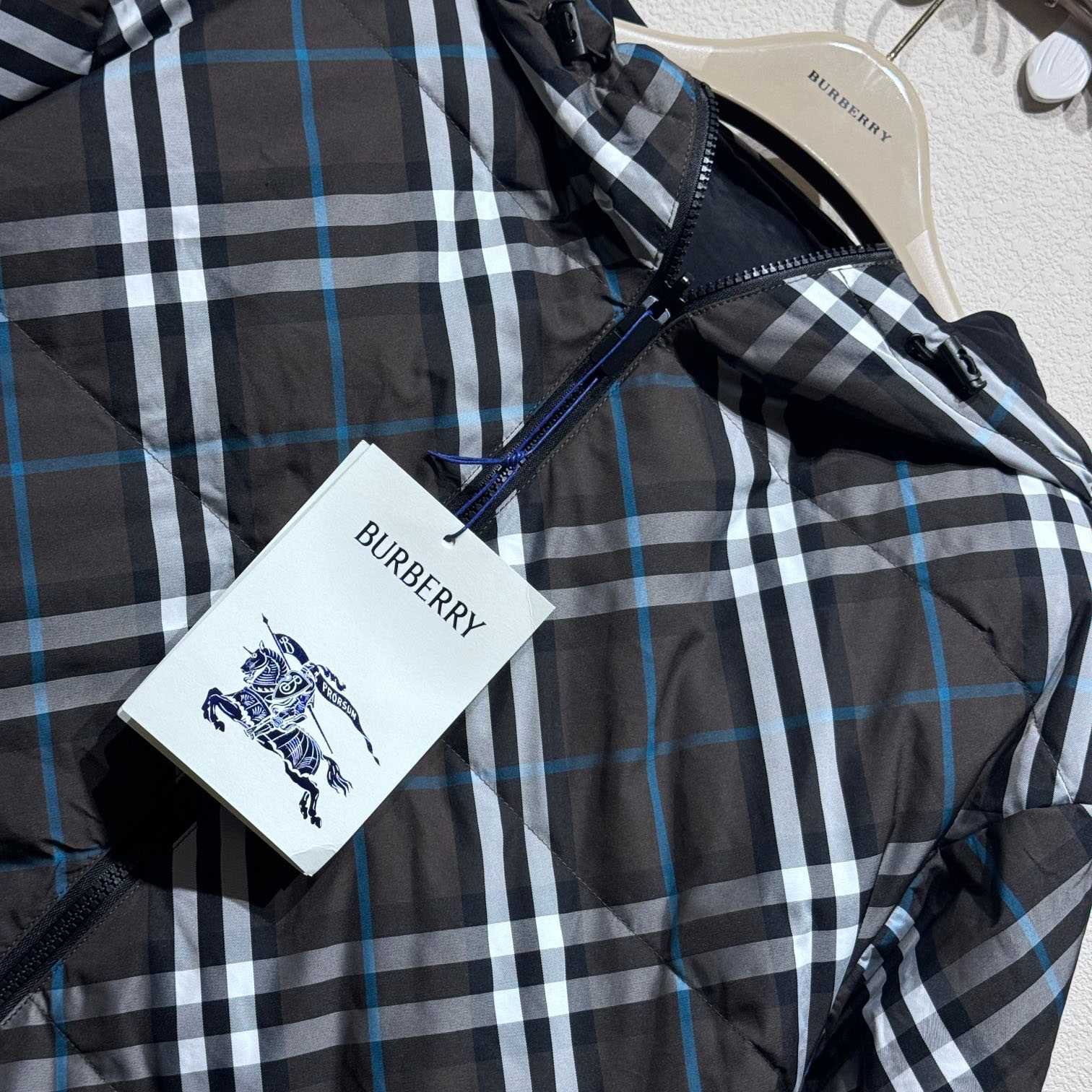 Burberry Reversible Check Puffer Jacket - FashionPlug