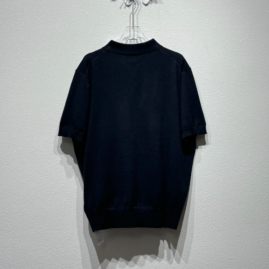 Miu Miu Cotton Piqué Polo Shirt - FashionPlug