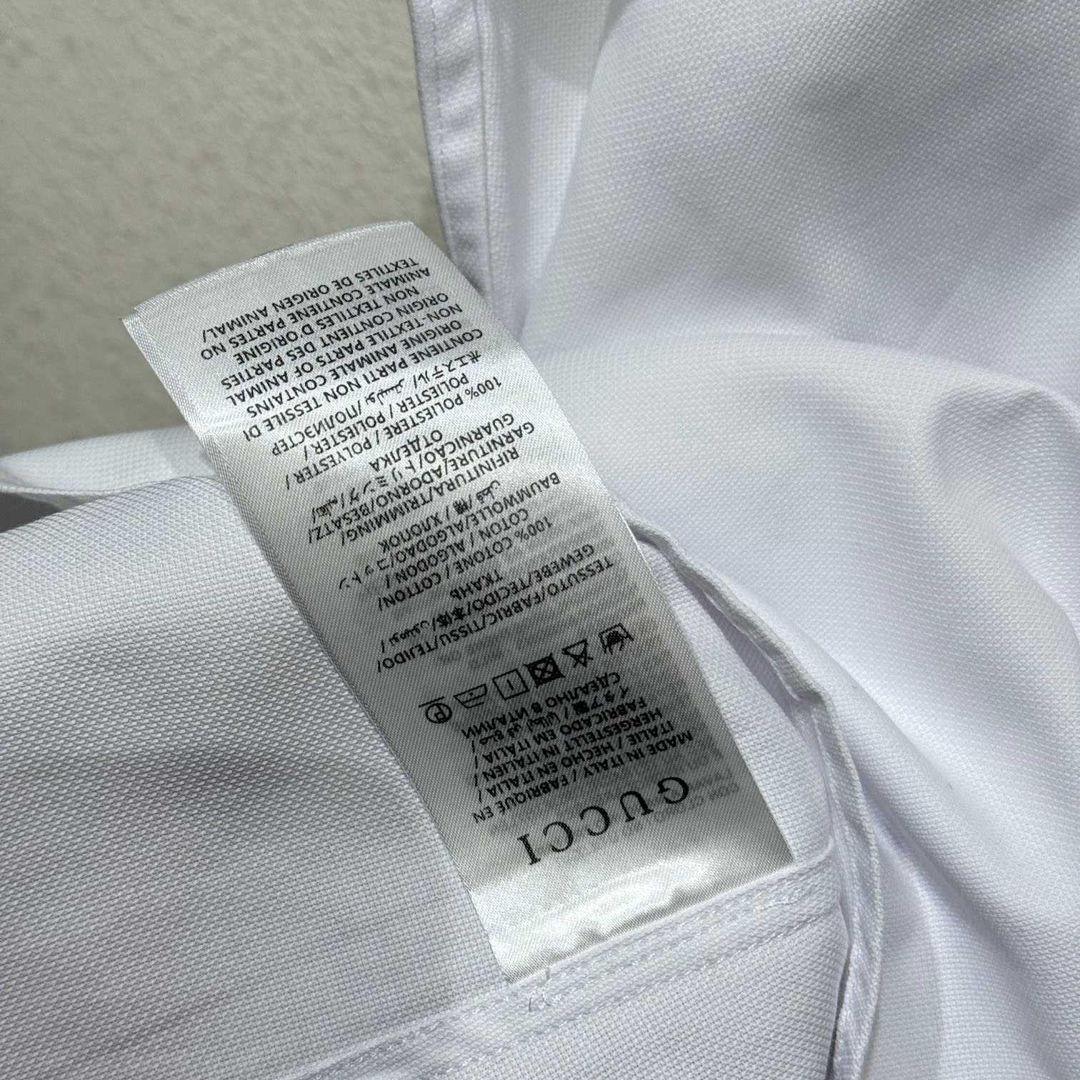 Gucci Oxford Cotton Shirt With Web - FashionPlug