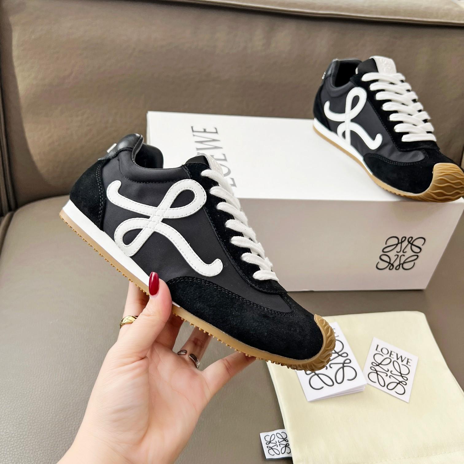 Loewe Ballet Runner 2.0 In Nylon And Calfskin - FashionPlug