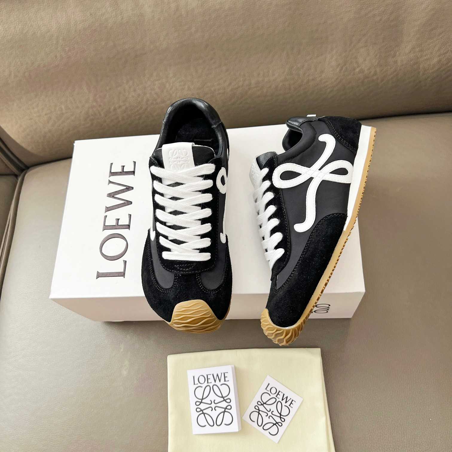 Loewe Ballet Runner 2.0 In Nylon And Calfskin - FashionPlug