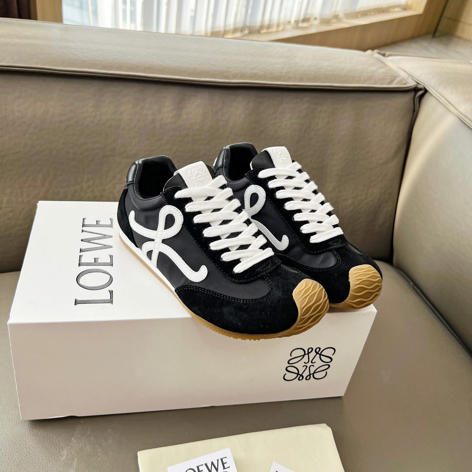 Loewe Ballet Runner 2.0 In Nylon And Calfskin - FashionPlug