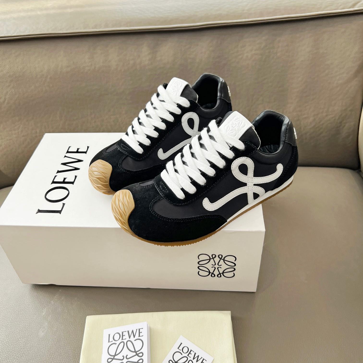 Loewe Ballet Runner 2.0 In Nylon And Calfskin - FashionPlug