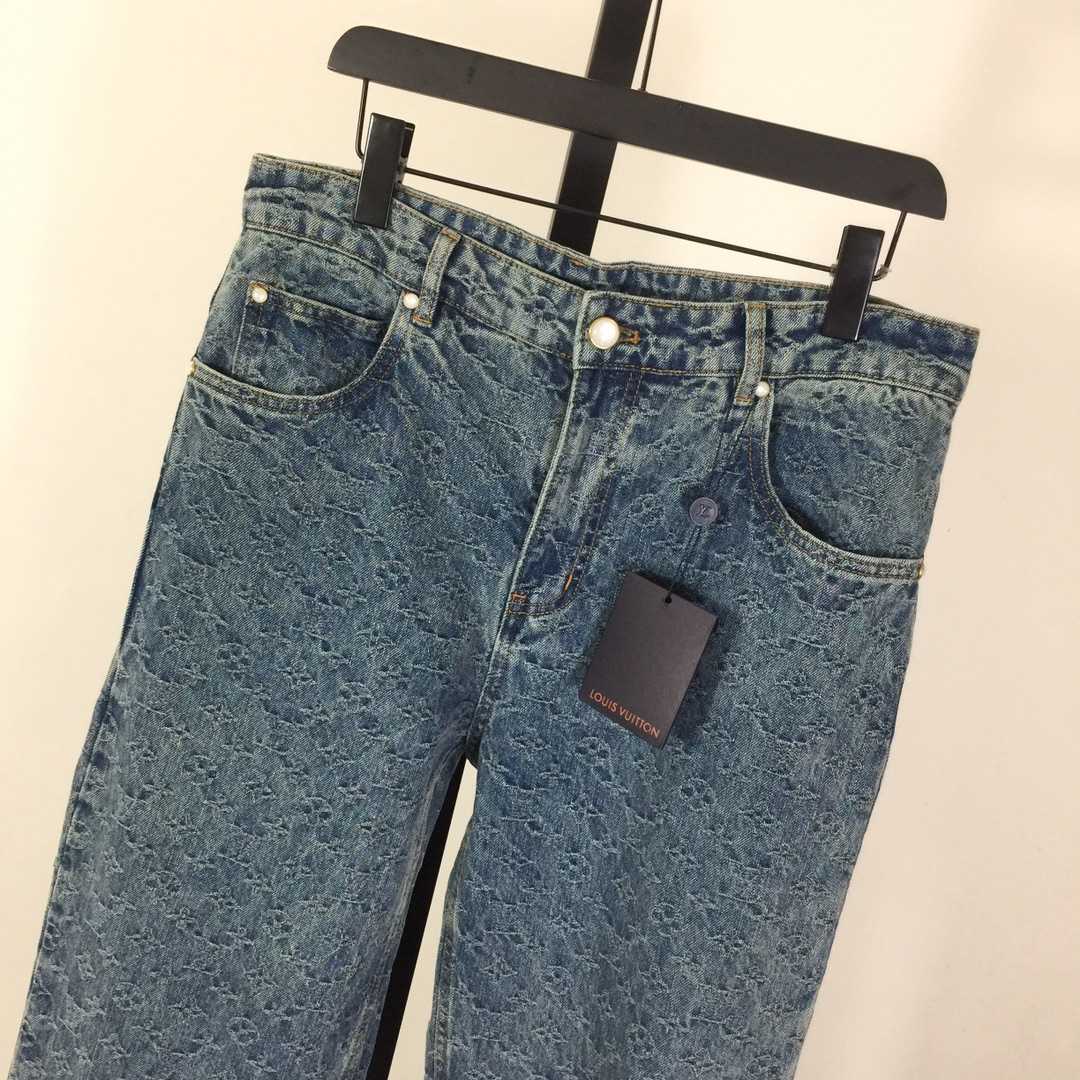 Louis Vuitton Monogram Denim Jeans - FashionPlug