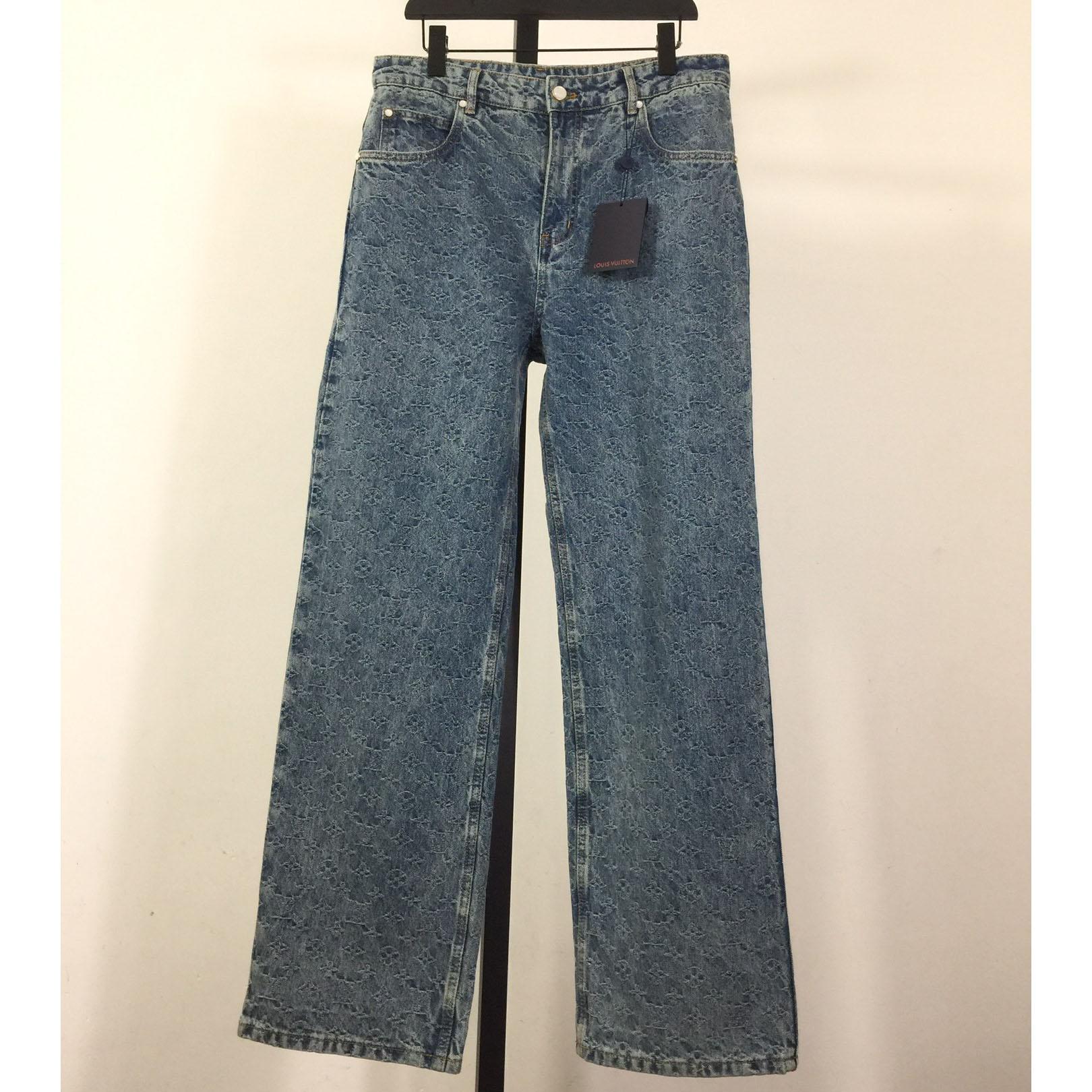 Louis Vuitton Monogram Denim Jeans - FashionPlug