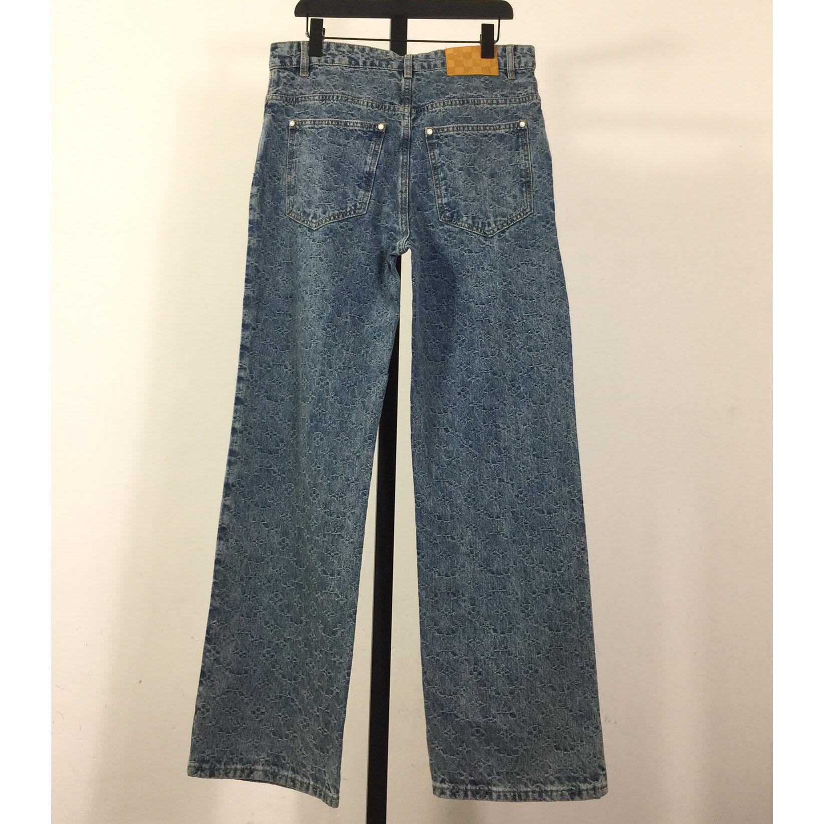 Louis Vuitton Monogram Denim Jeans - FashionPlug