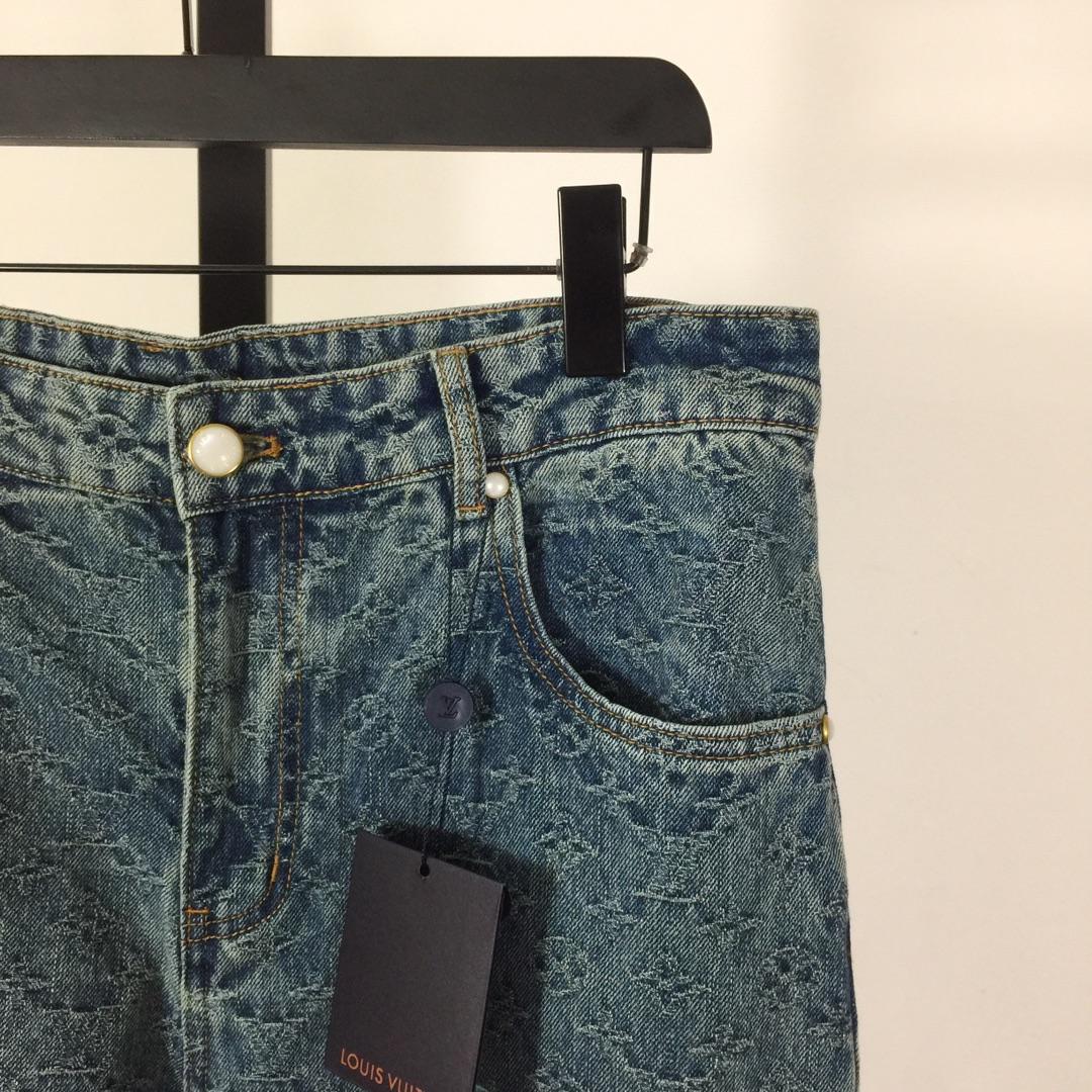 Louis Vuitton Monogram Denim Jeans - FashionPlug