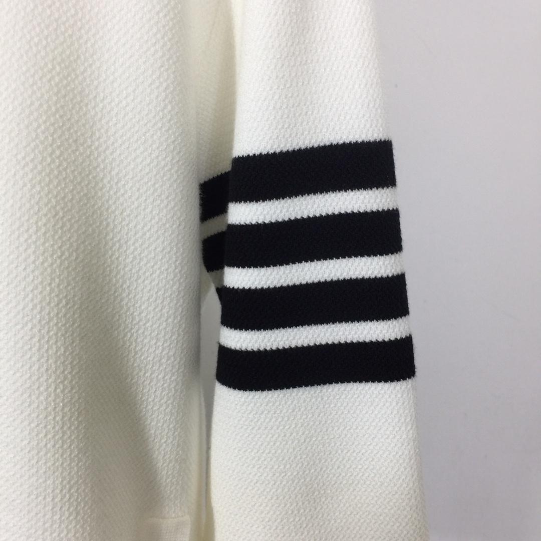 Thom Browne 4-Bar Knit Cardigan - FashionPlug