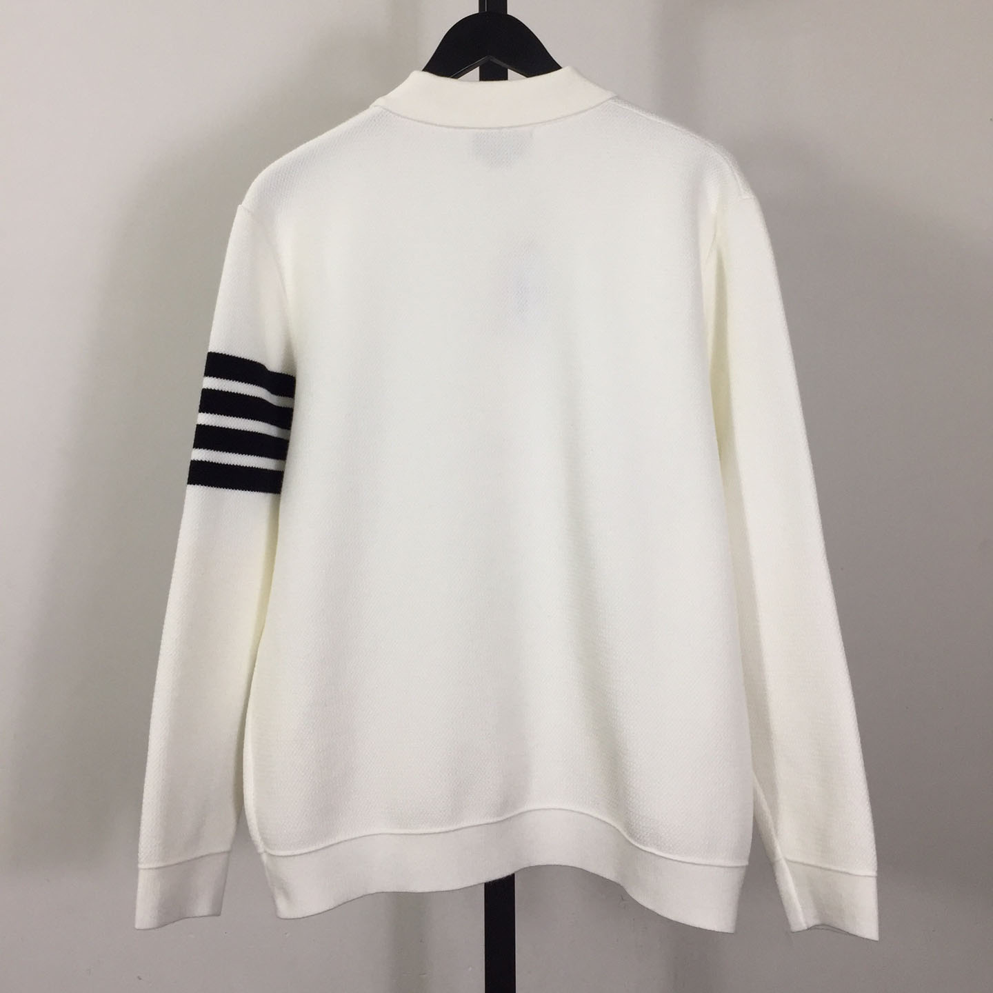 Thom Browne 4-Bar Knit Cardigan - FashionPlug