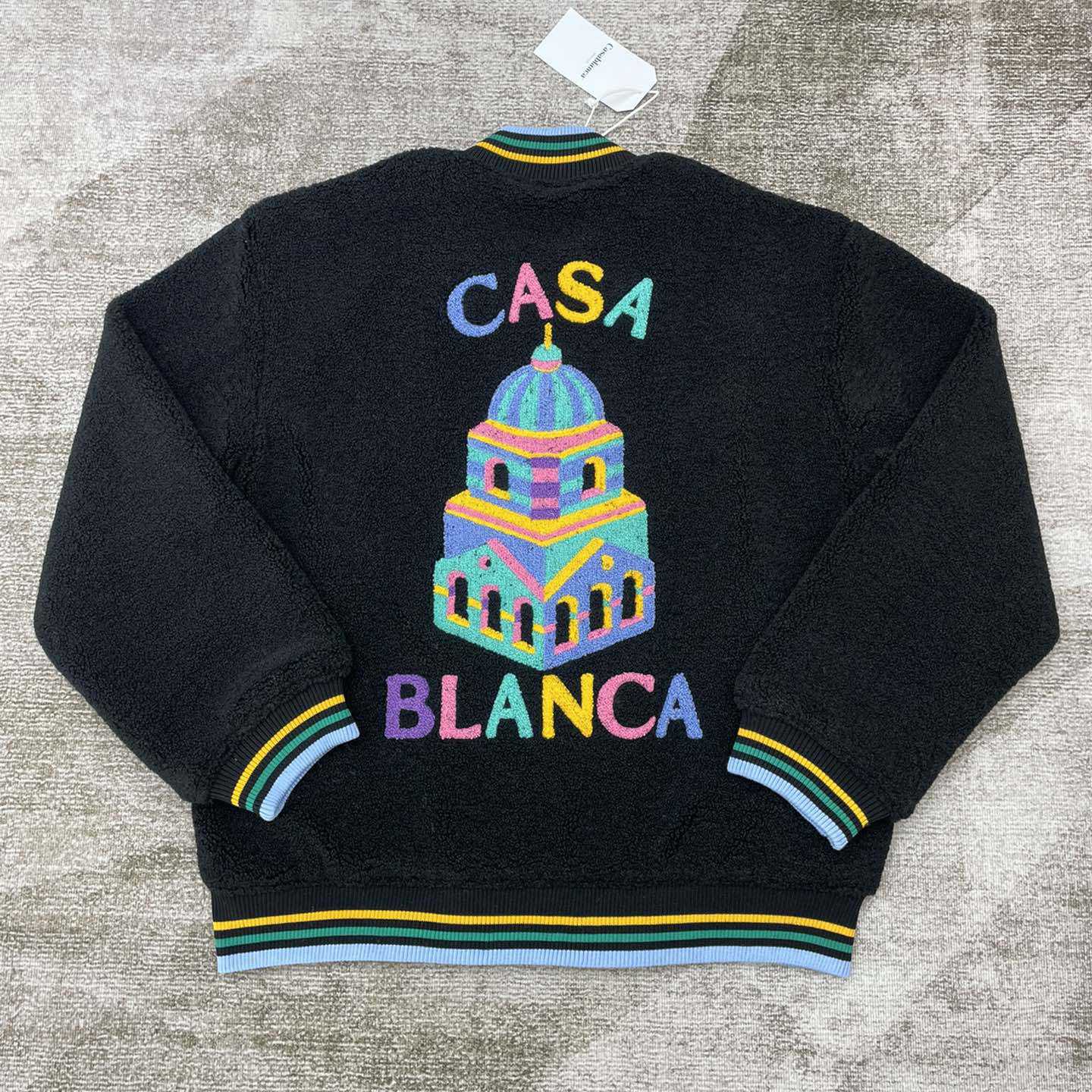 Casablanca Maison Pastelle Bomber Jacket    c940 - FashionPlug