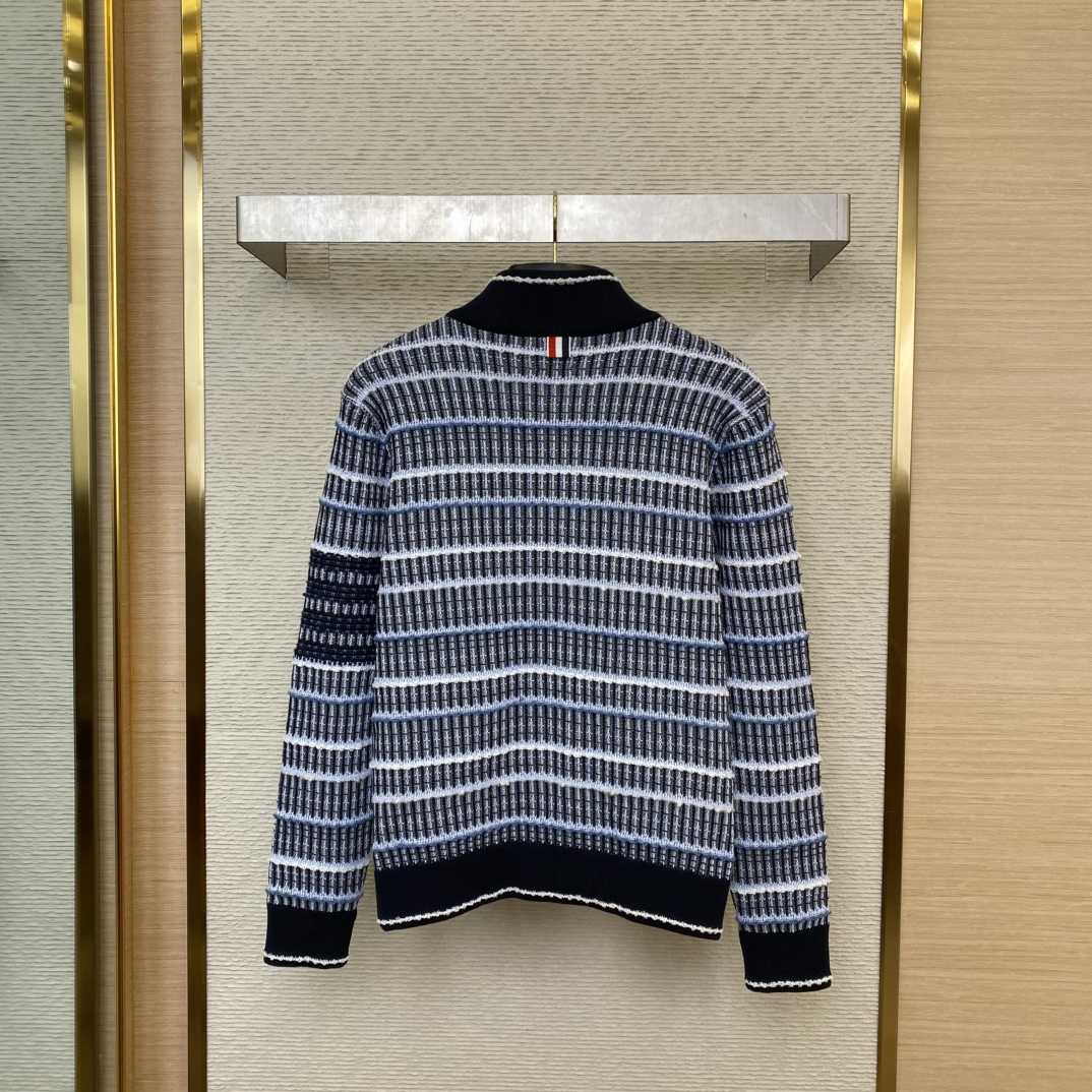Thom Browne Crew-neck Tweed Bomber Jacket - FashionPlug
