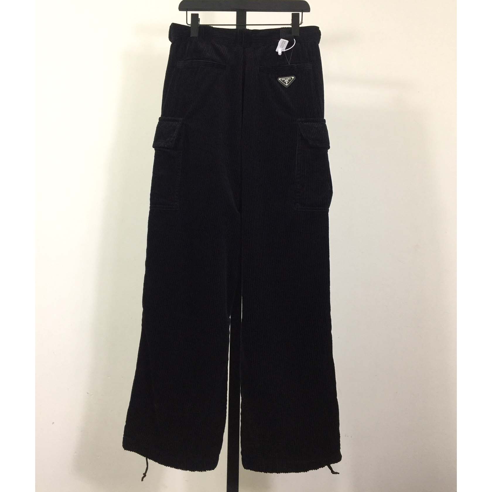 Prada Corduroy Pants With Cargo Pockets - FashionPlug