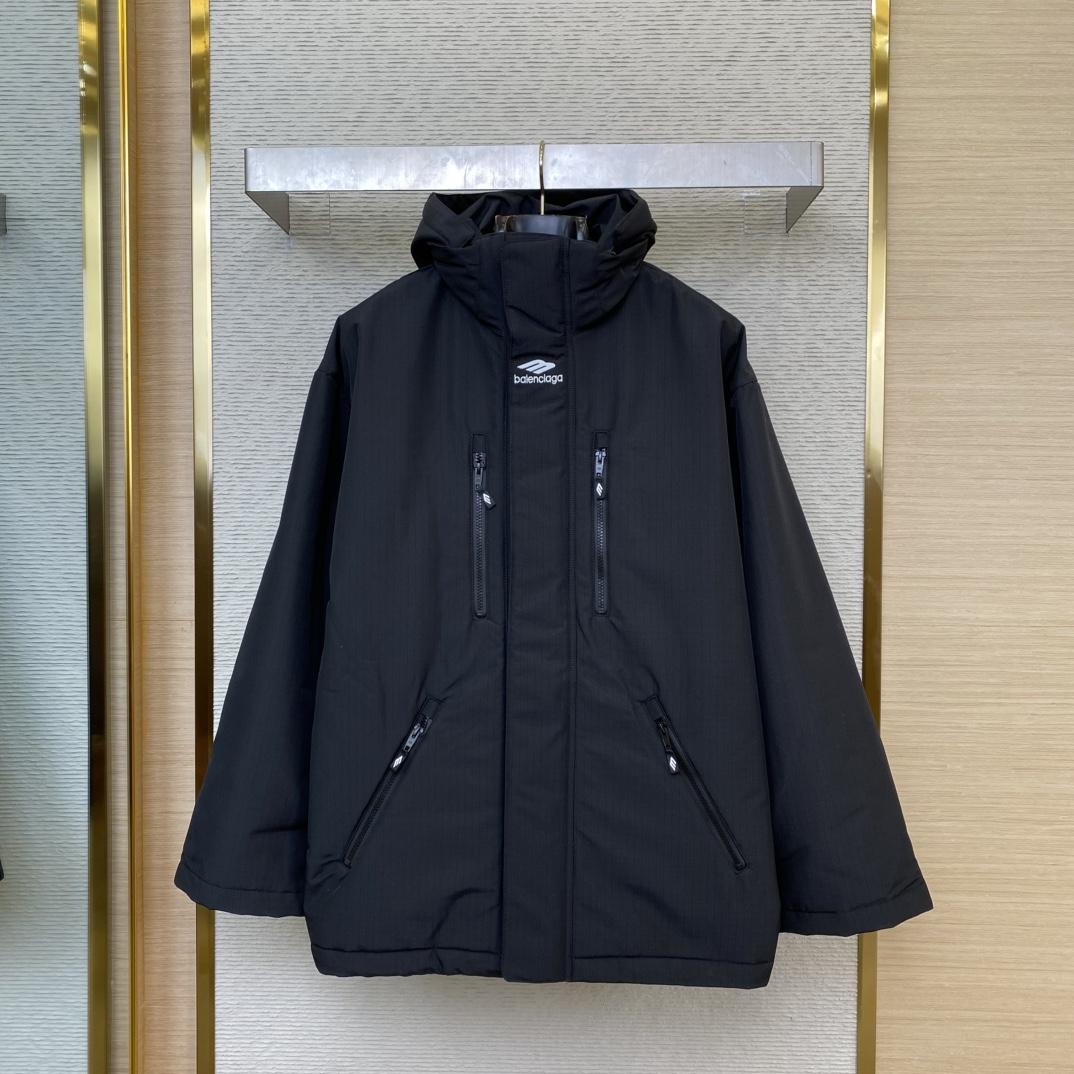 Balenciaga 3B Sports Icon Hooded Ski Parka - FashionPlug