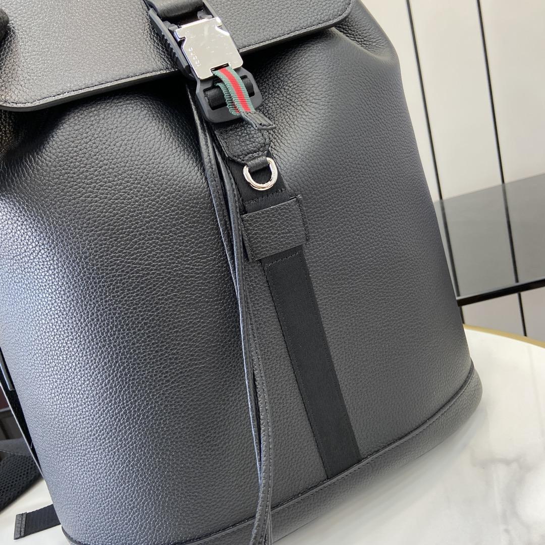 Gucci Large Backpack With Web - FashionPlug