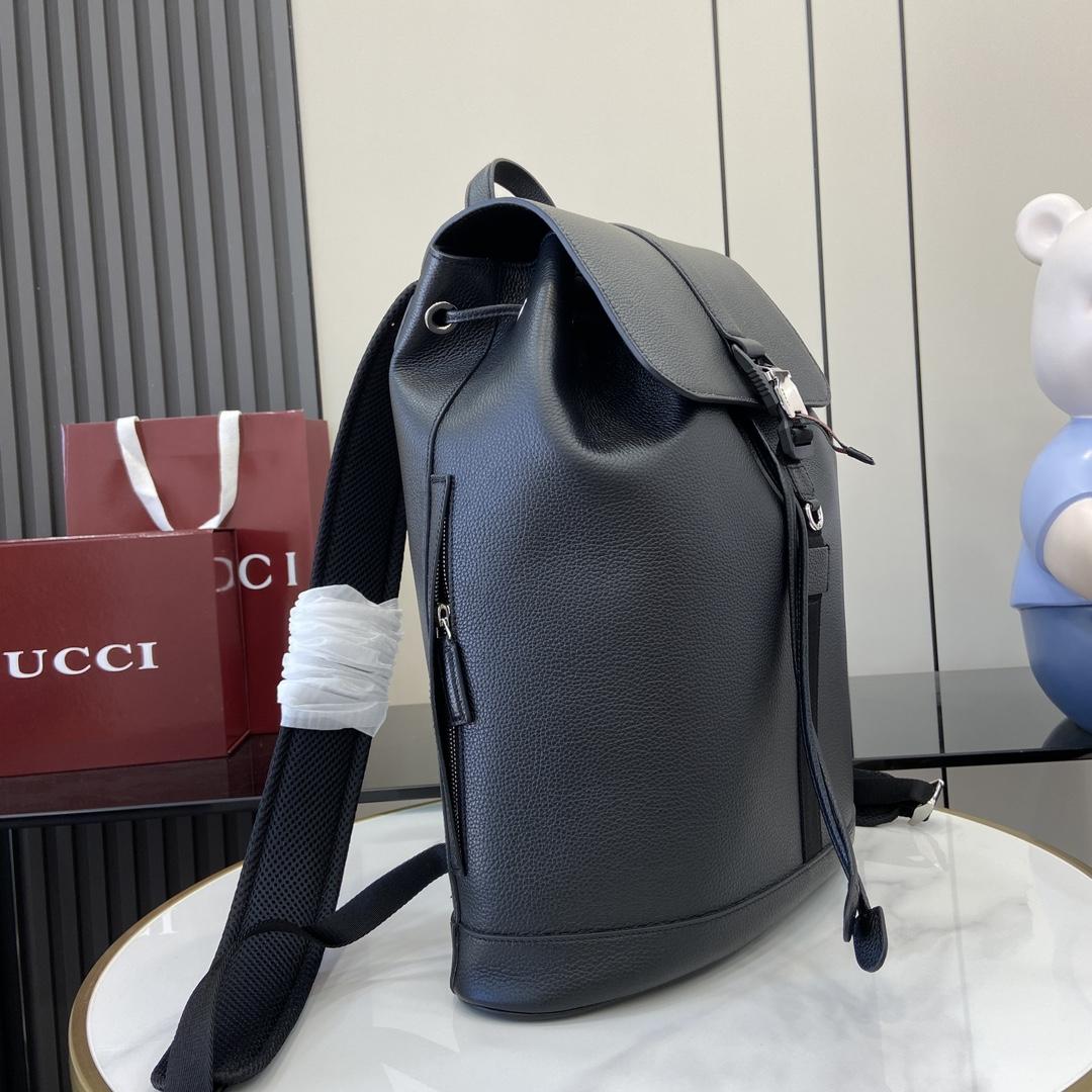 Gucci Large Backpack With Web - FashionPlug