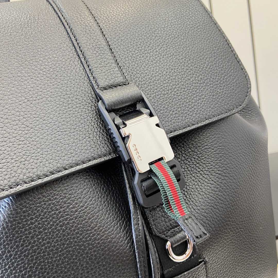 Gucci Large Backpack With Web - FashionPlug