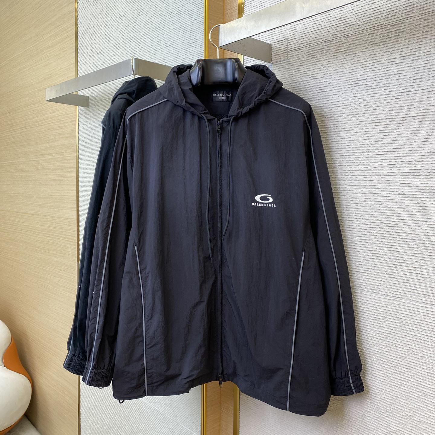 Balenciaga Loop Sports Icon Large Tracksuit Jacket  - FashionPlug