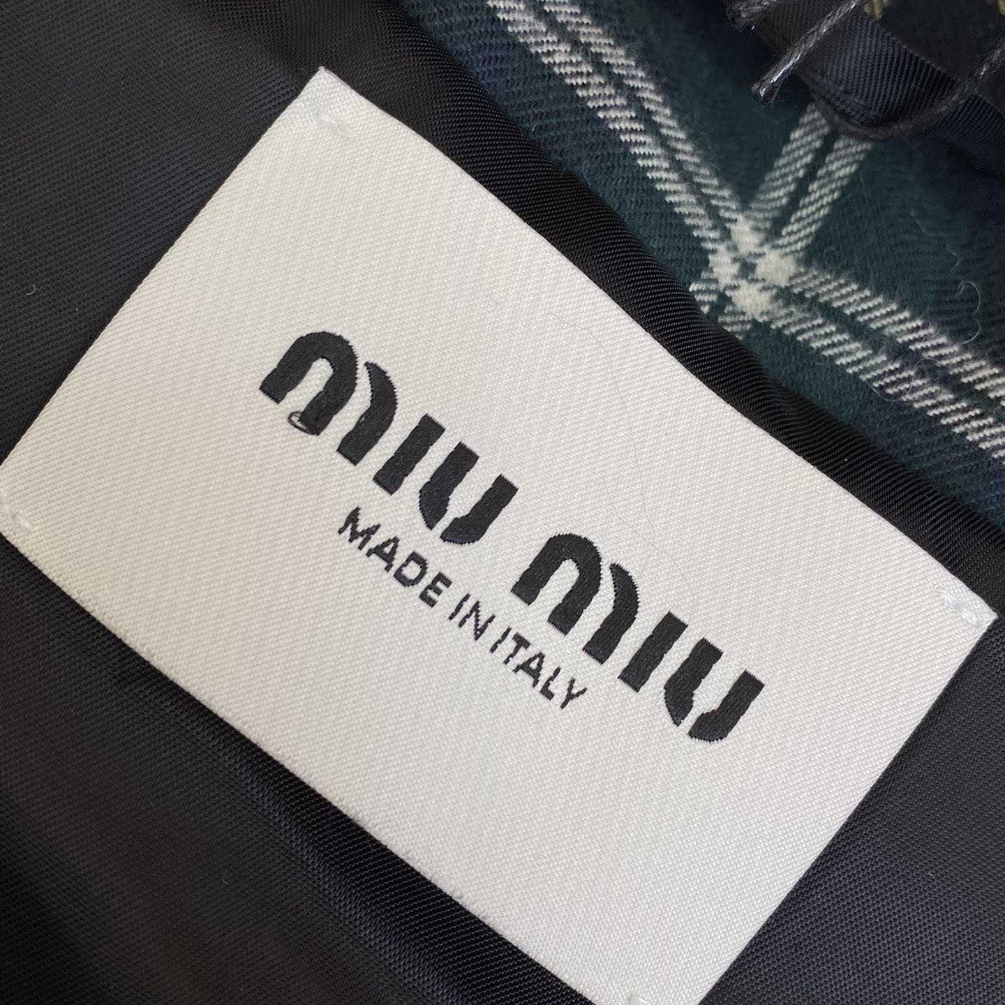 Miu Miu Plaid Hoodie Jacket - FashionPlug