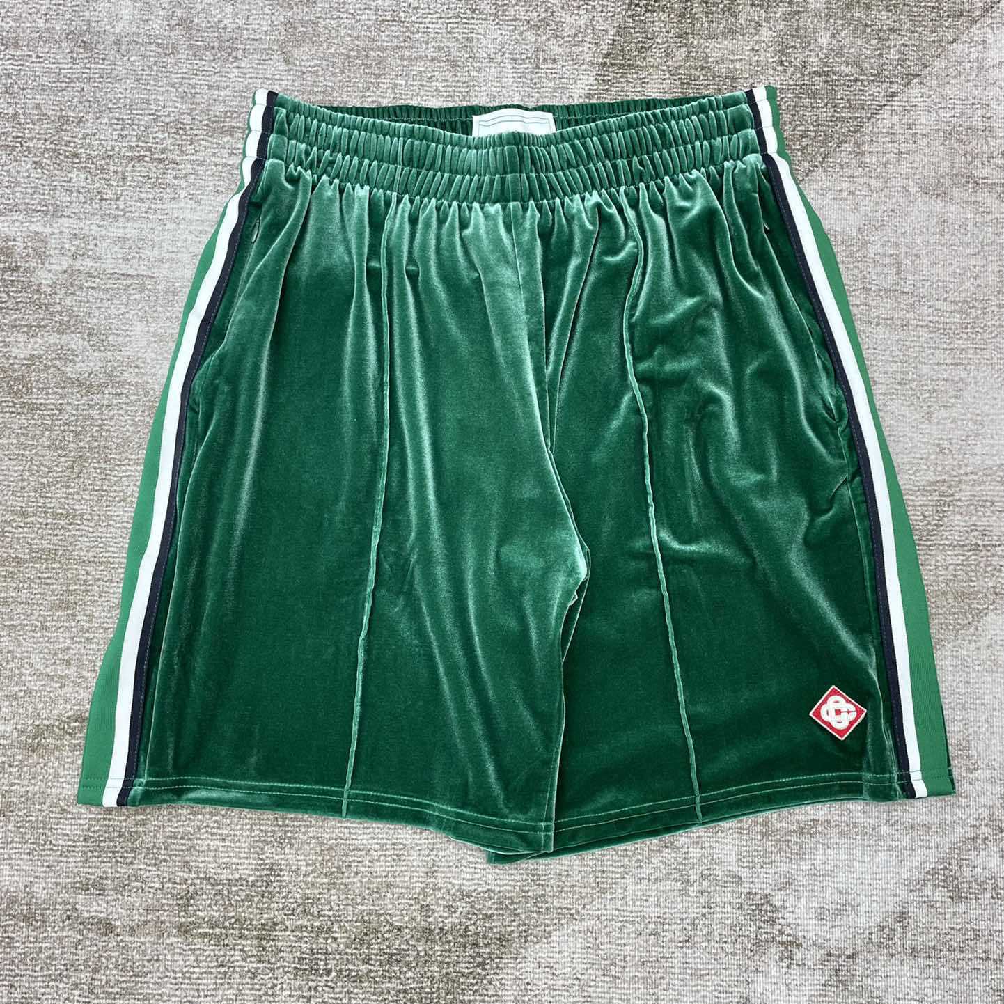 Casablanca Velour Laurel Shorts   c939 - FashionPlug