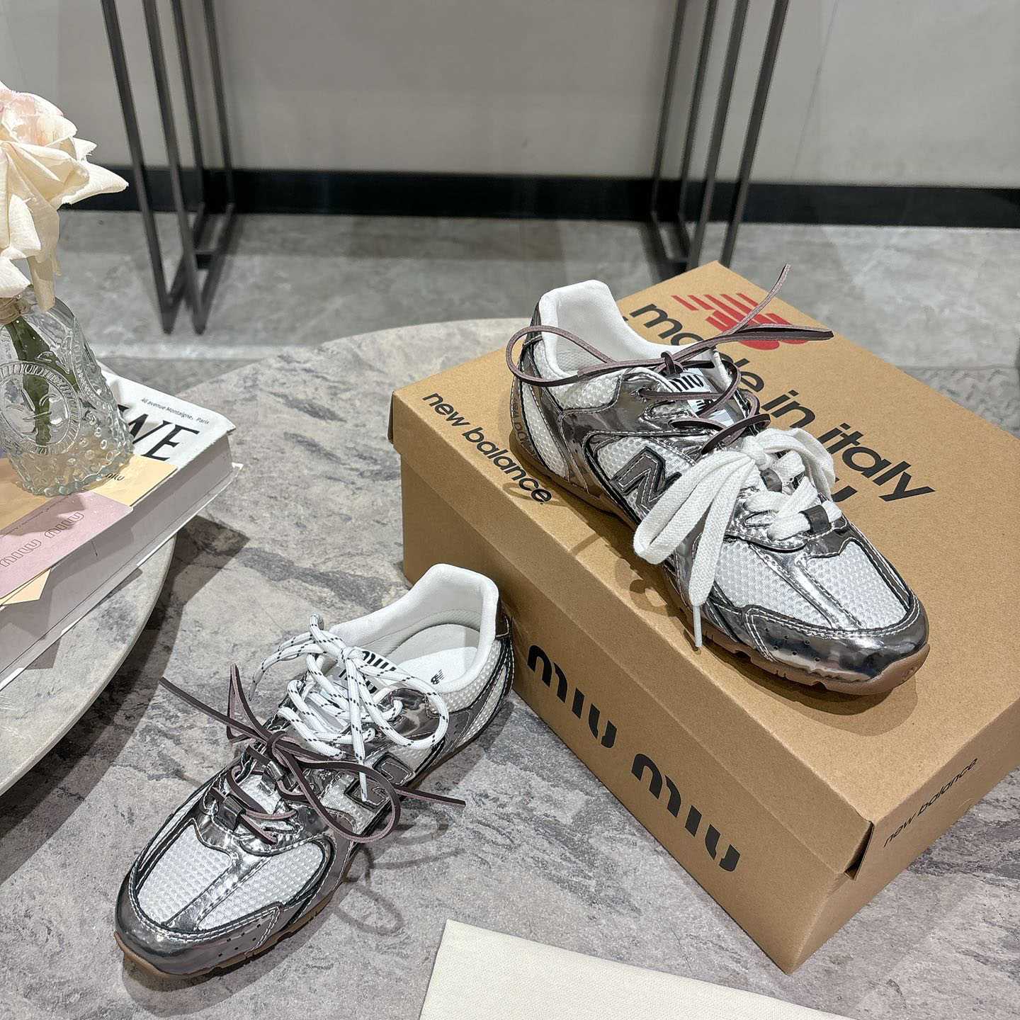 New Balance X Miu Miu Sneakers - FashionPlug