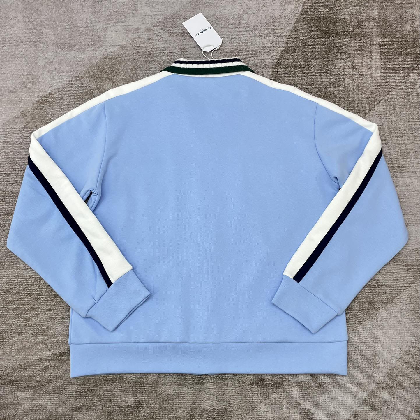 Casablanca Logo-embroidered Panelled Track Jacket   c880 - FashionPlug