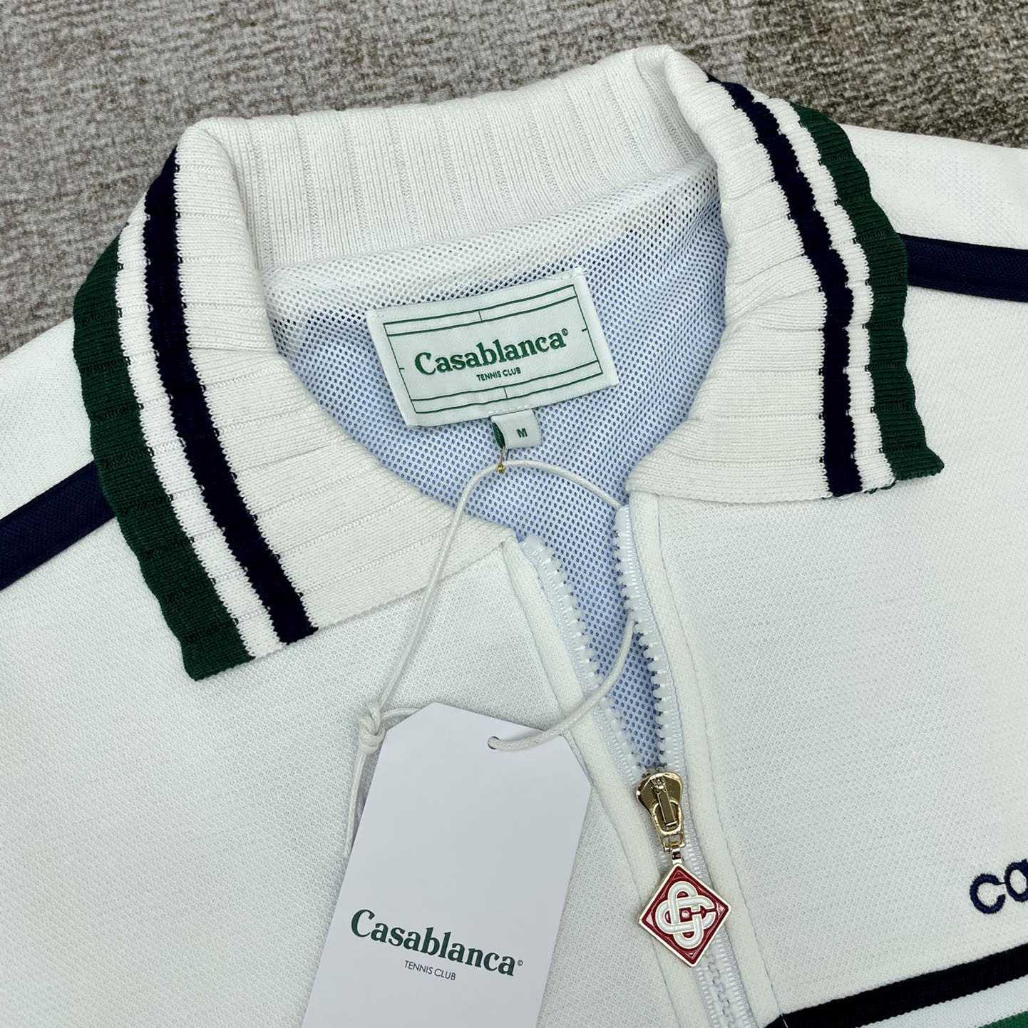 Casablanca Logo-embroidered Panelled Track Jacket   c880 - FashionPlug