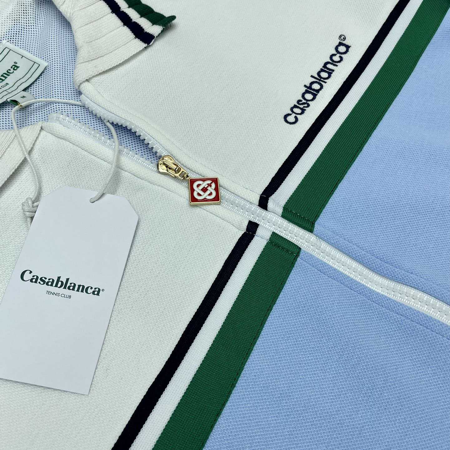 Casablanca Logo-embroidered Panelled Track Jacket   c880 - FashionPlug