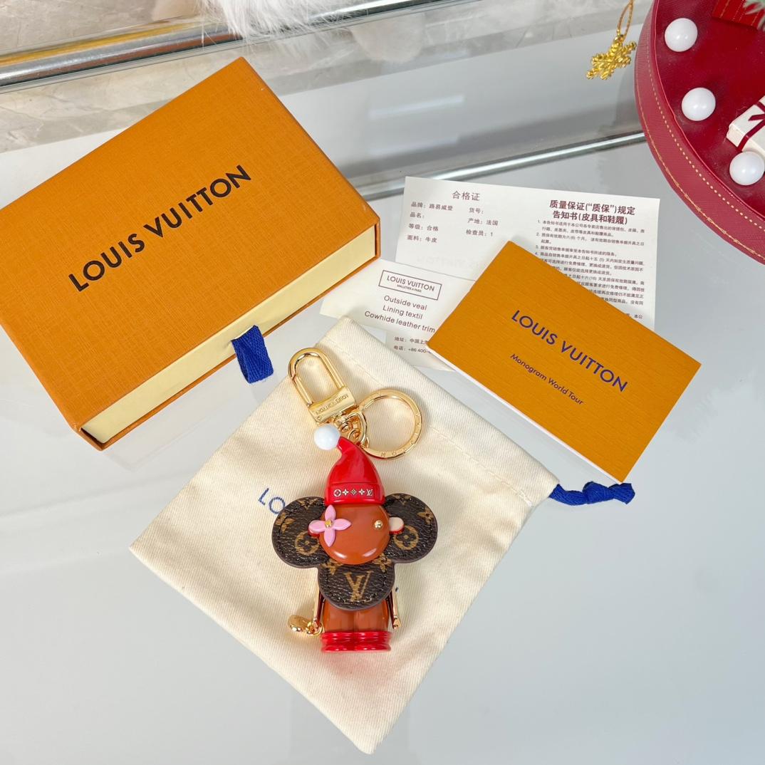 Louis Vuitton Vivienne Xmas Bag Charm And Key Holder   - FashionPlug