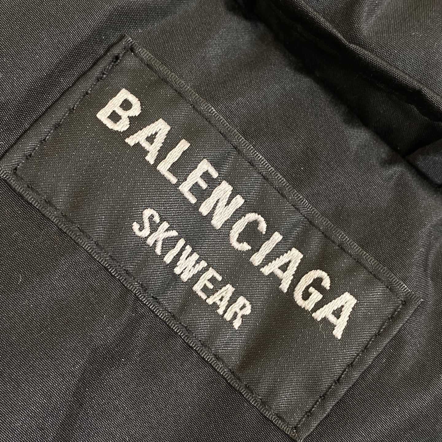 Balenciaga 3B Sports Icon Ski Parka In Black  - FashionPlug