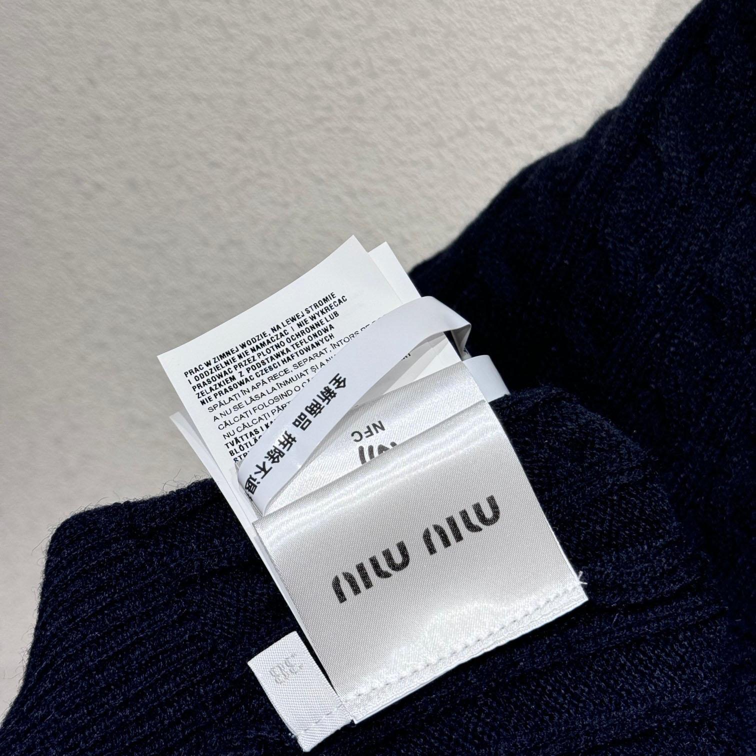 Miu Miu Cashmere Knit Polo Shirt - FashionPlug