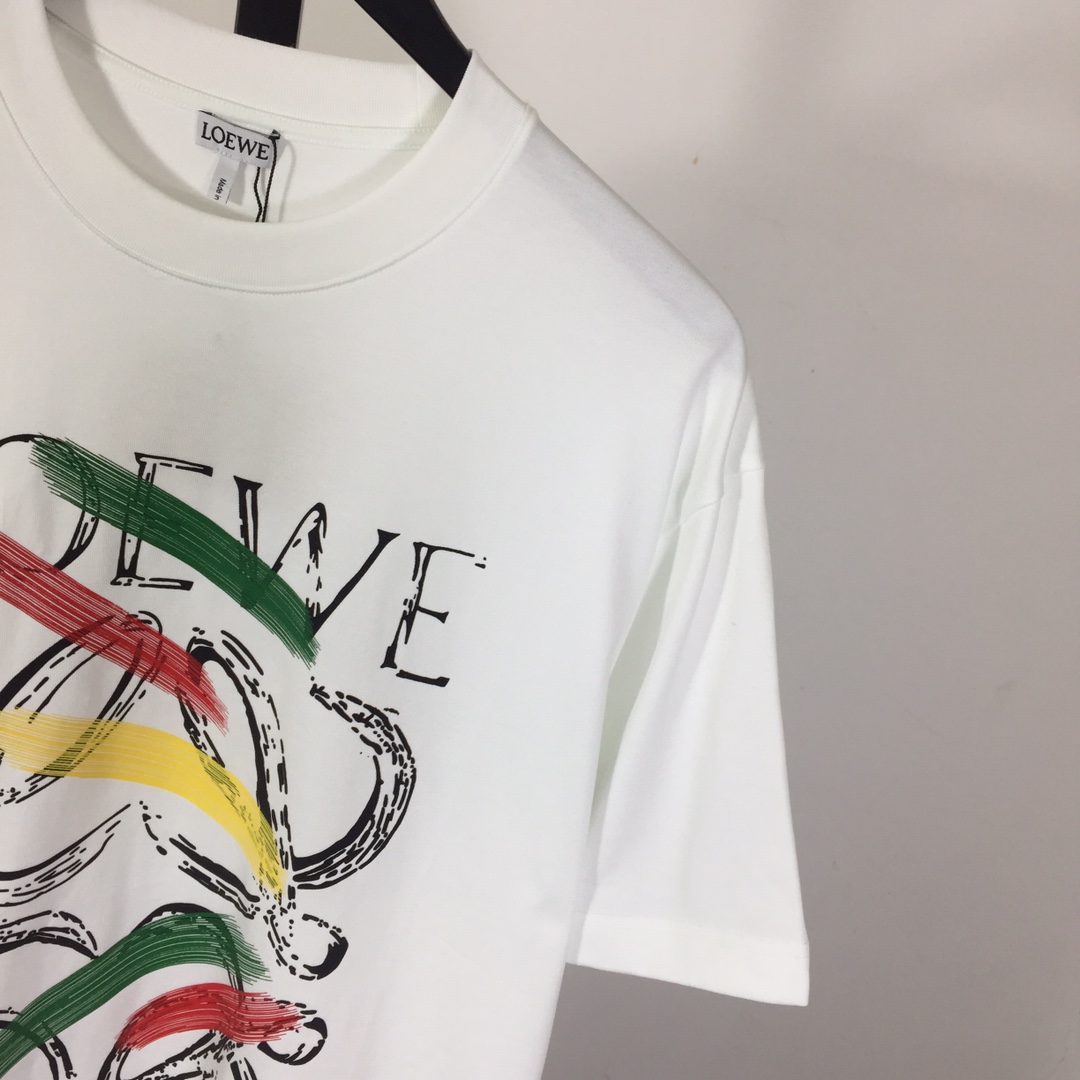 Loewe Loose Fit T-shirt In Cotton - FashionPlug