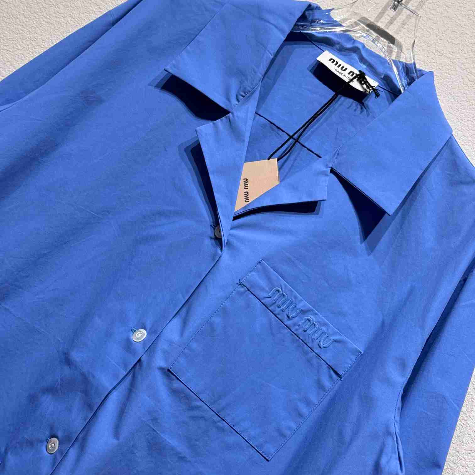 Miu Miu Poplin Shirt - FashionPlug