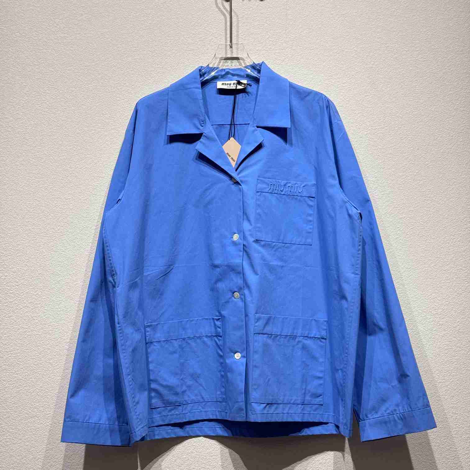 Miu Miu Poplin Shirt - FashionPlug