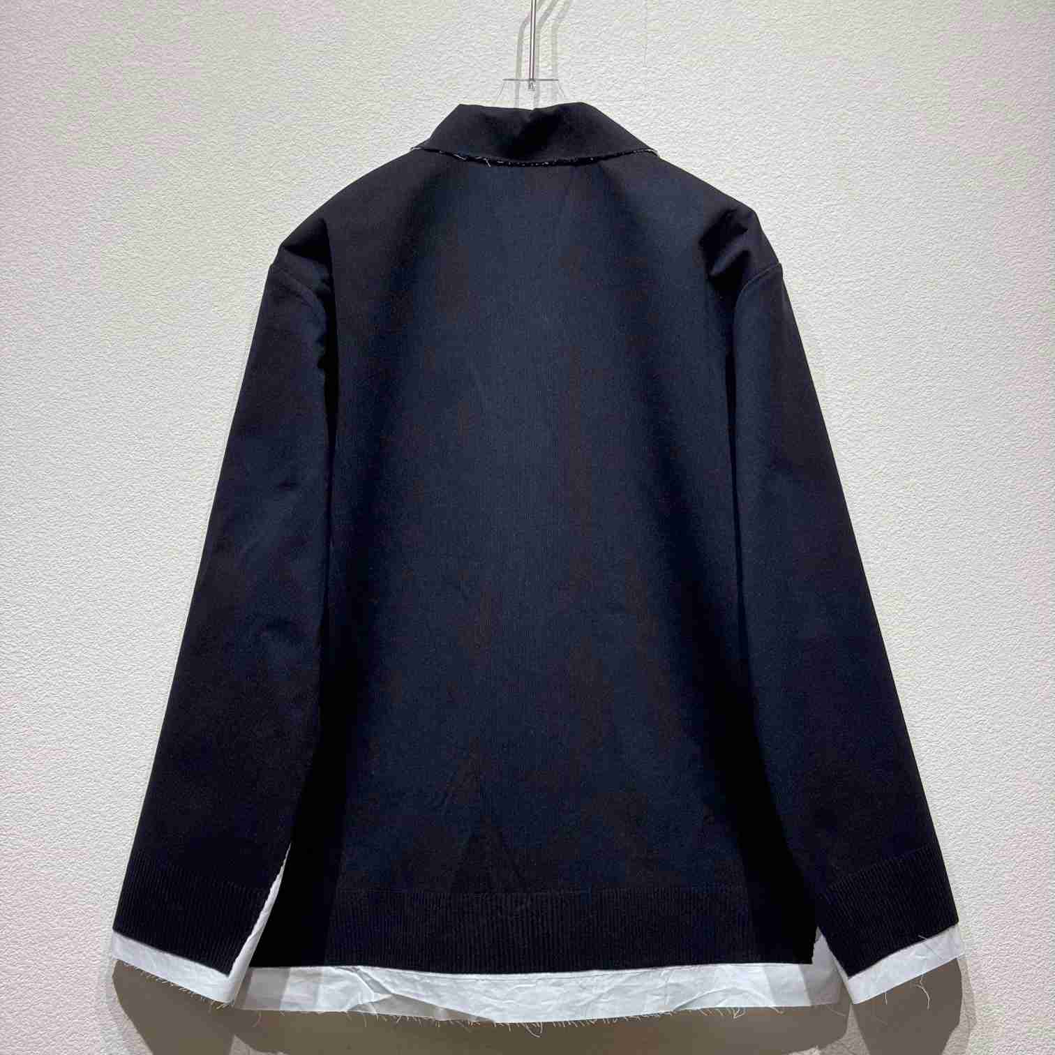 Miu Miu Knit And Poplin Shirt - FashionPlug