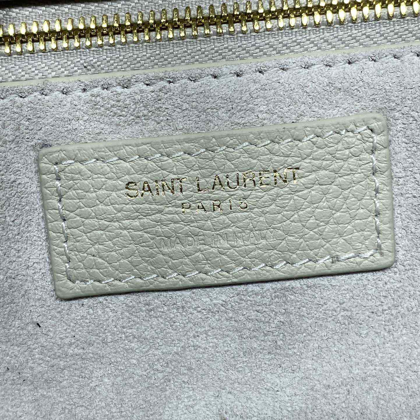 Saint Laurent Le 5 À 7 Bea In Grained Leather - FashionPlug