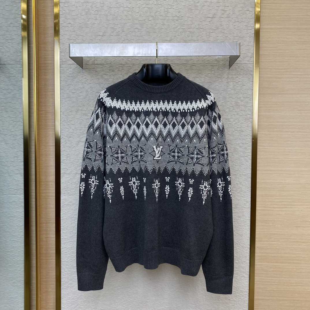 Louis Vuitton Embellished Wool-Cashmere Blend Pullove - FashionPlug