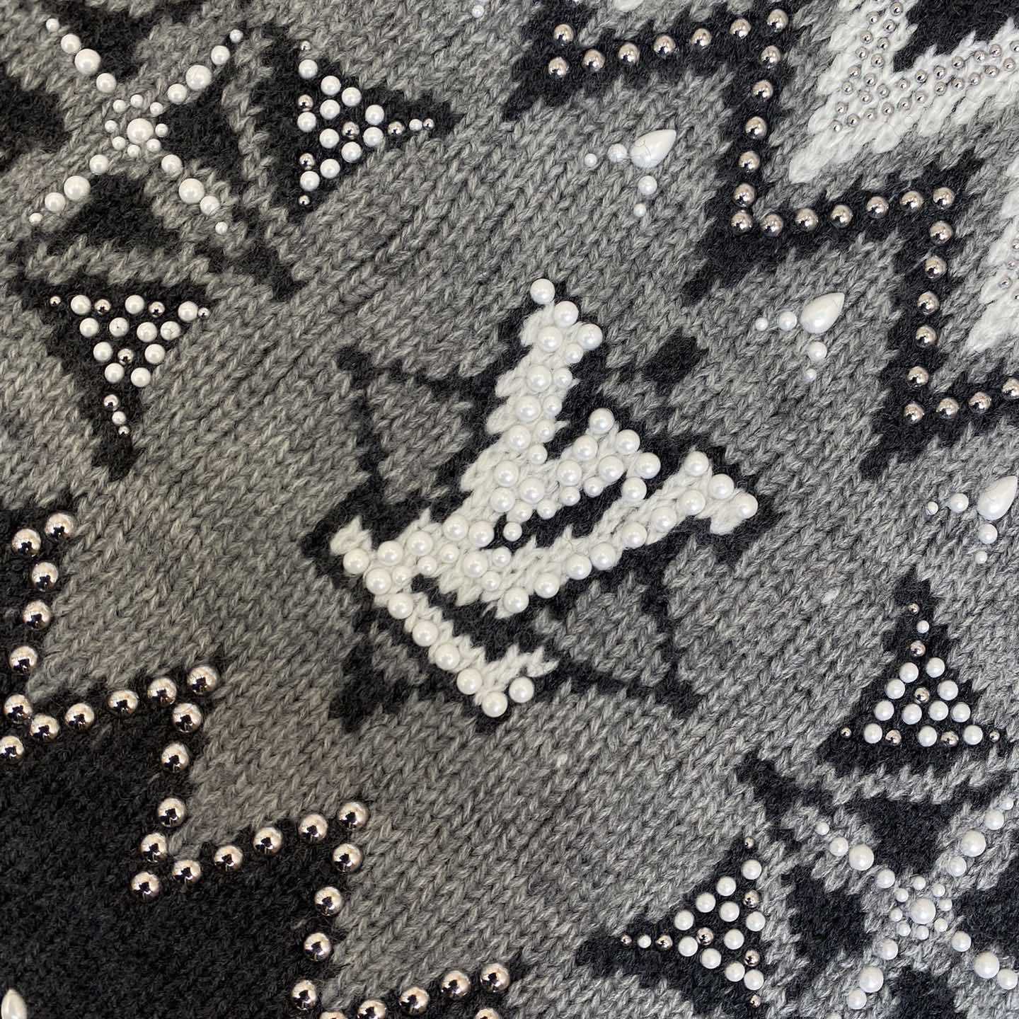 Louis Vuitton Embellished Wool-Cashmere Blend Pullove - FashionPlug