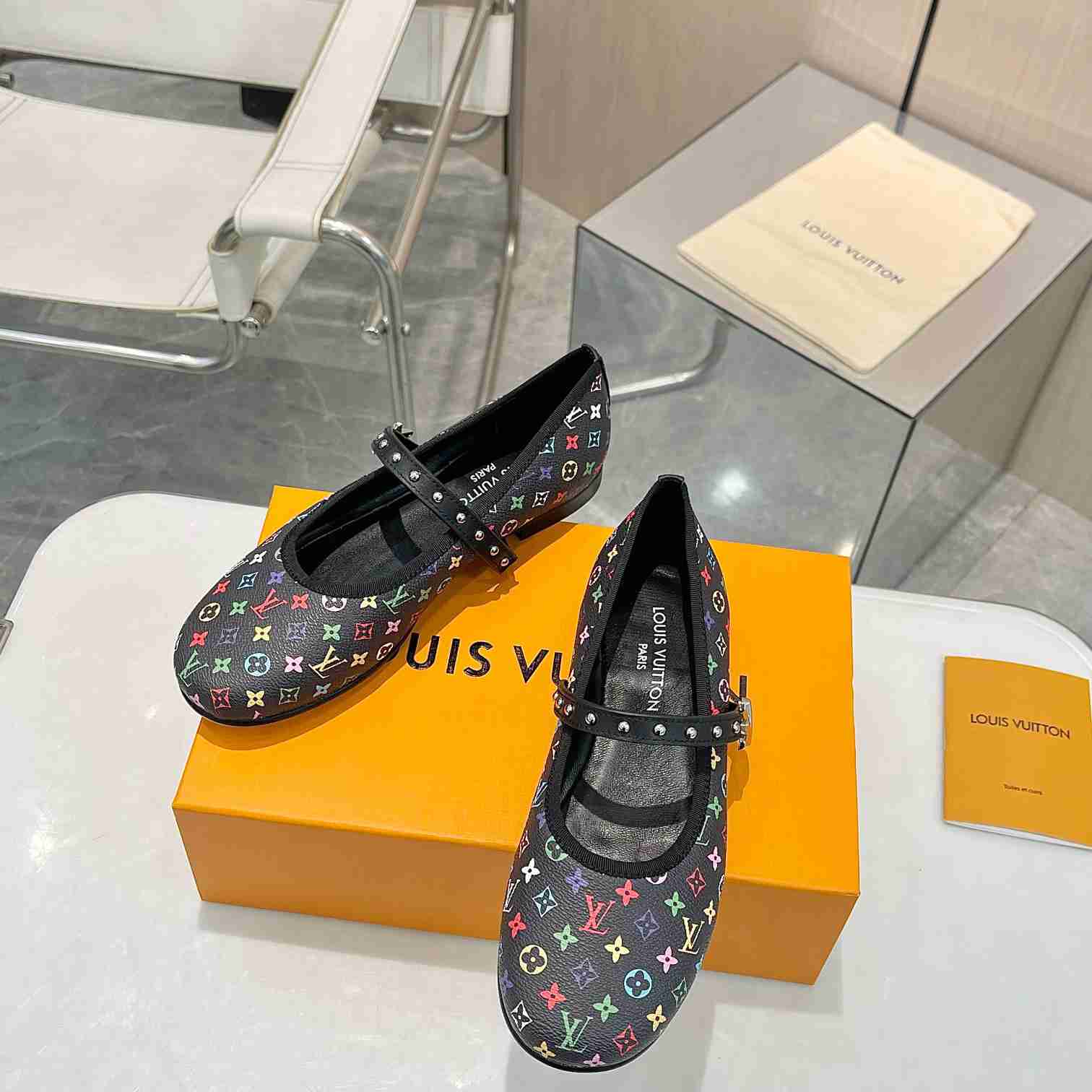 Louis Vuitton LV x TM Romy Flat Ballerina   - FashionPlug