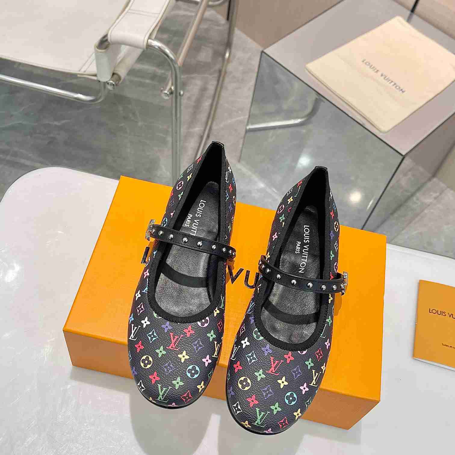 Louis Vuitton LV x TM Romy Flat Ballerina   - FashionPlug