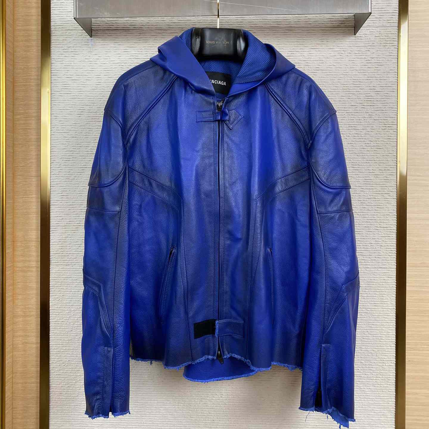 Balenciaga Leather Jacket  - FashionPlug