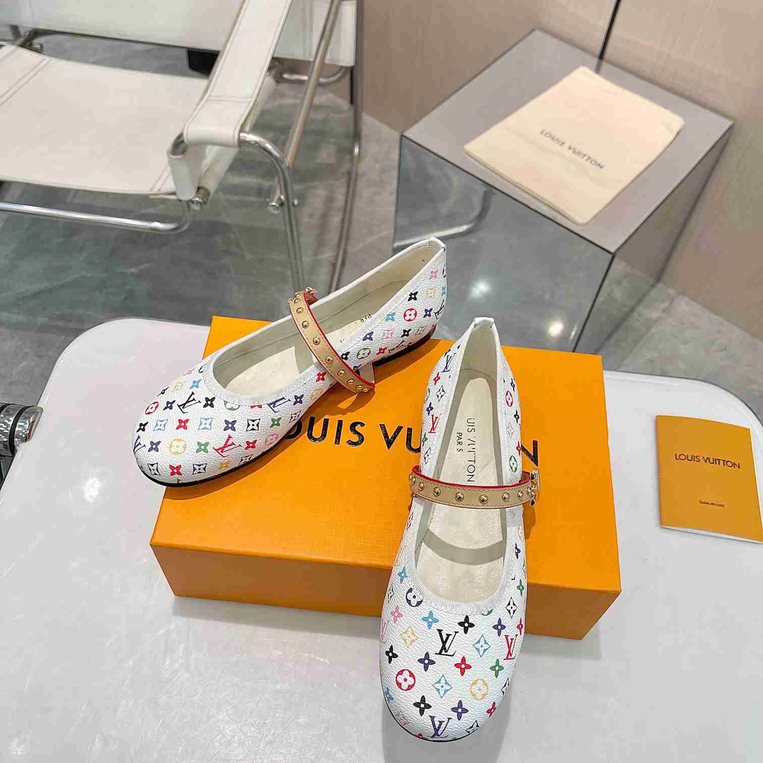 Louis Vuitton LV x TM Romy Flat Ballerina  1AGVFK - FashionPlug