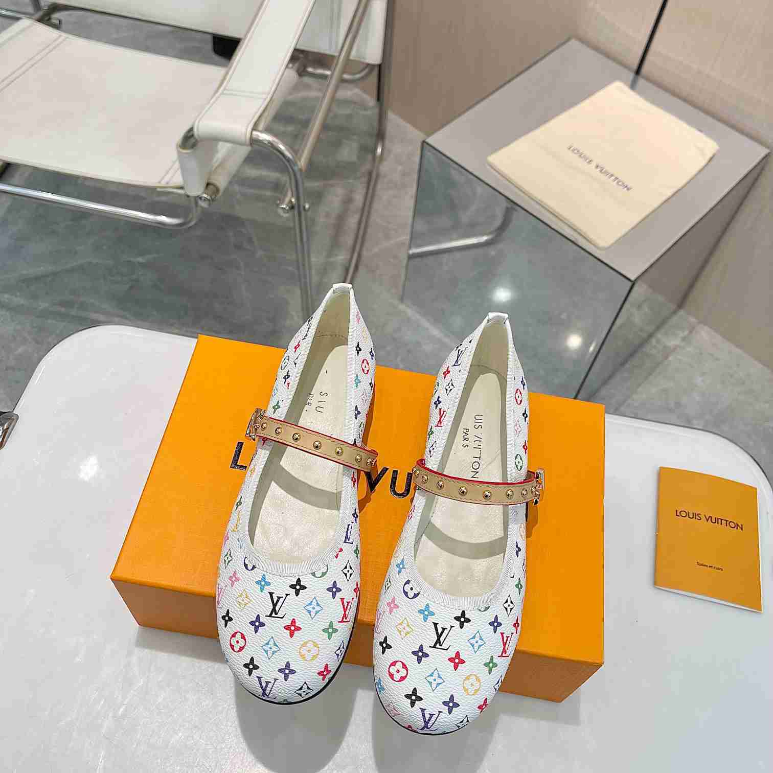 Louis Vuitton LV x TM Romy Flat Ballerina  1AGVFK - FashionPlug