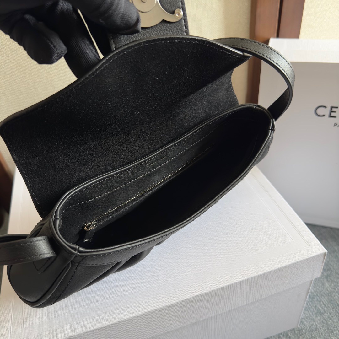 Celine Teen Celine Polly In Supple Calfskin - FashionPlug