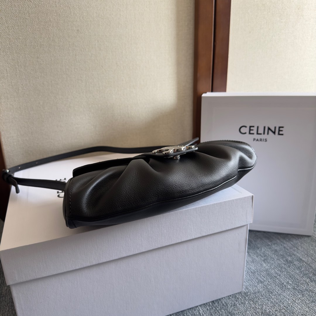 Celine Teen Celine Polly In Supple Calfskin - FashionPlug