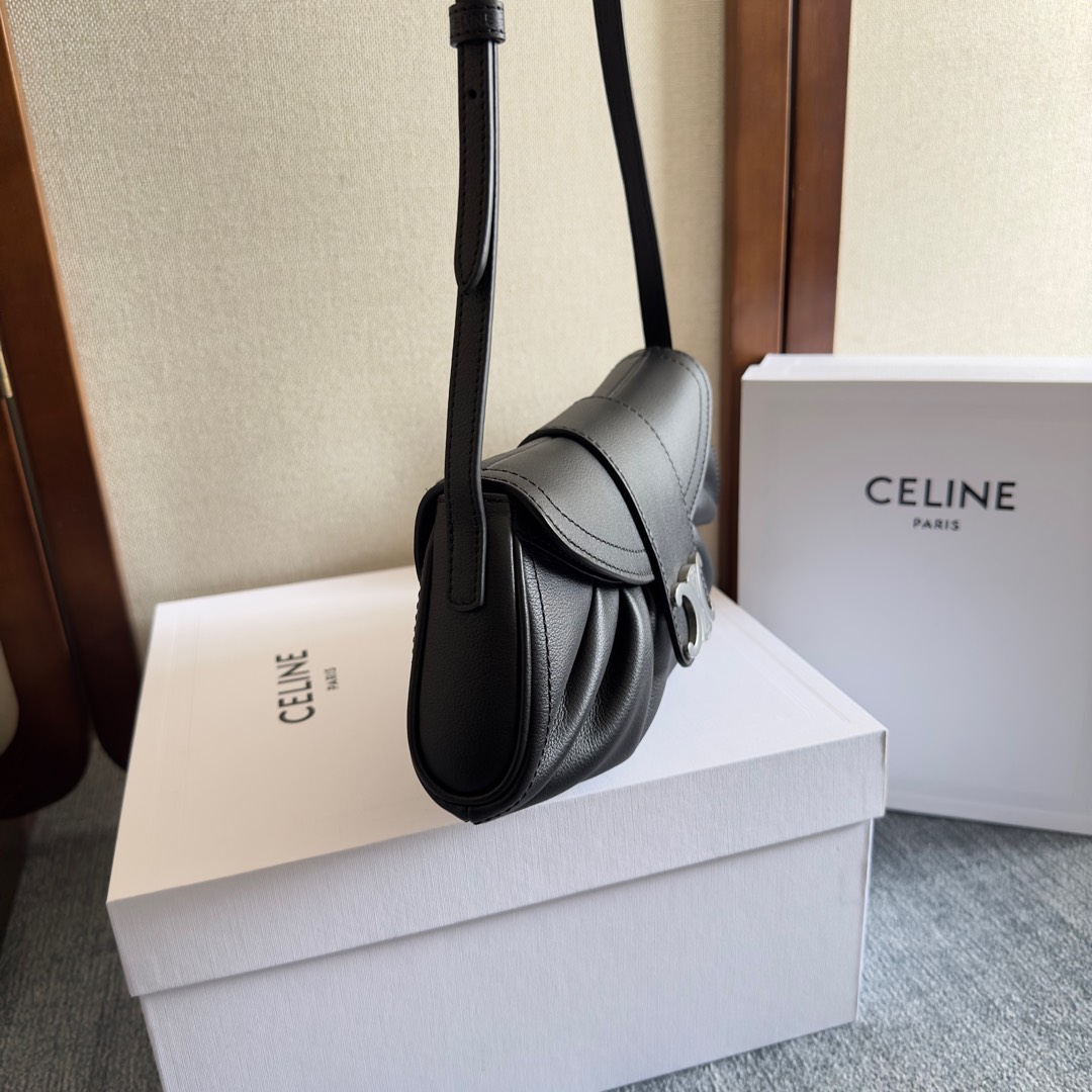 Celine Teen Celine Polly In Supple Calfskin - FashionPlug