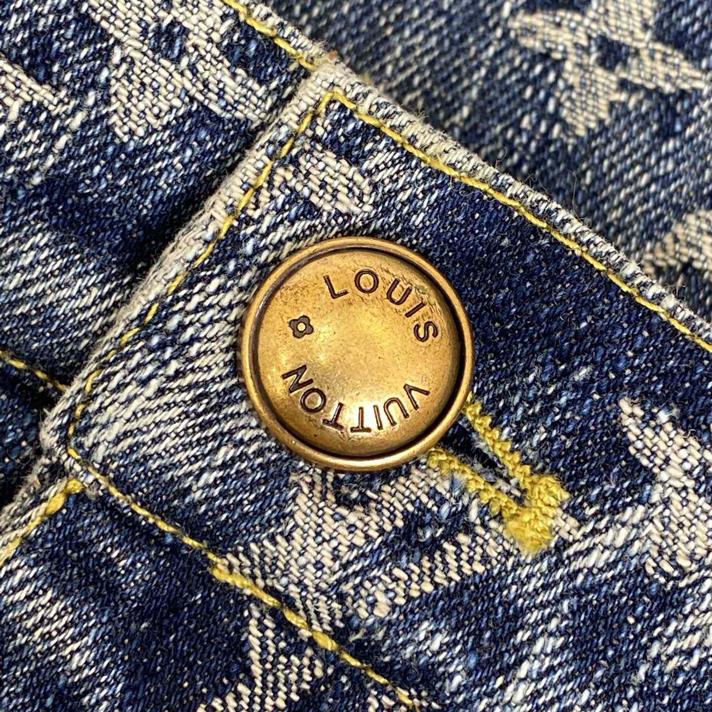 Louis Vuitton Monogram Denim Tailored Pants    1AGIV1 - FashionPlug